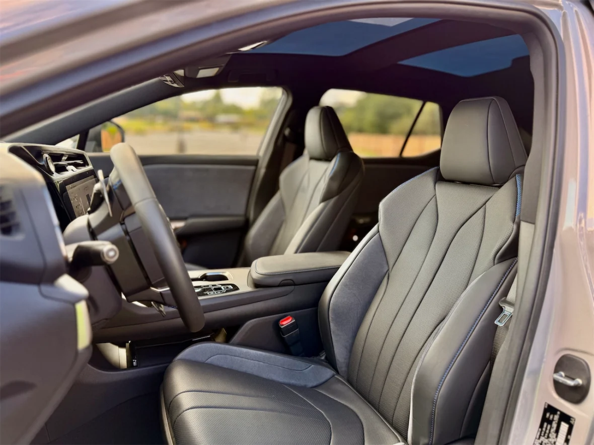 F SPORT front seats in the 2026 Lexus RZ 550e F SPORT AWD