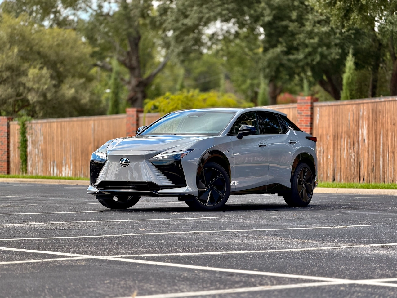 2026 Lexus RZ 550e F SPORT AWD front three-quarter view