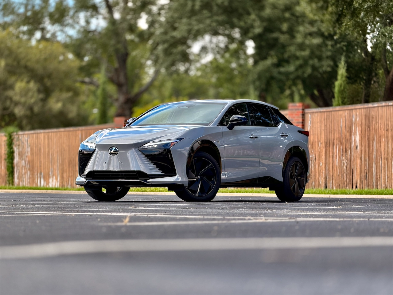 2026 Lexus RZ 550e F SPORT front three-quarter