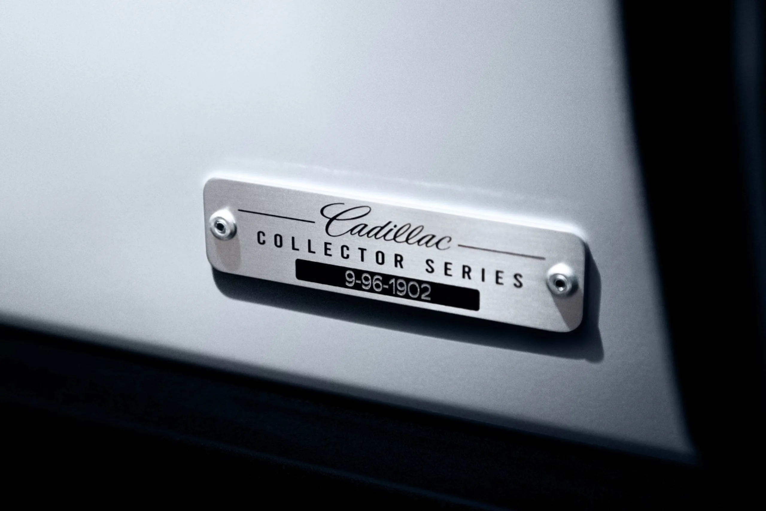 Collector Series serial number plaque