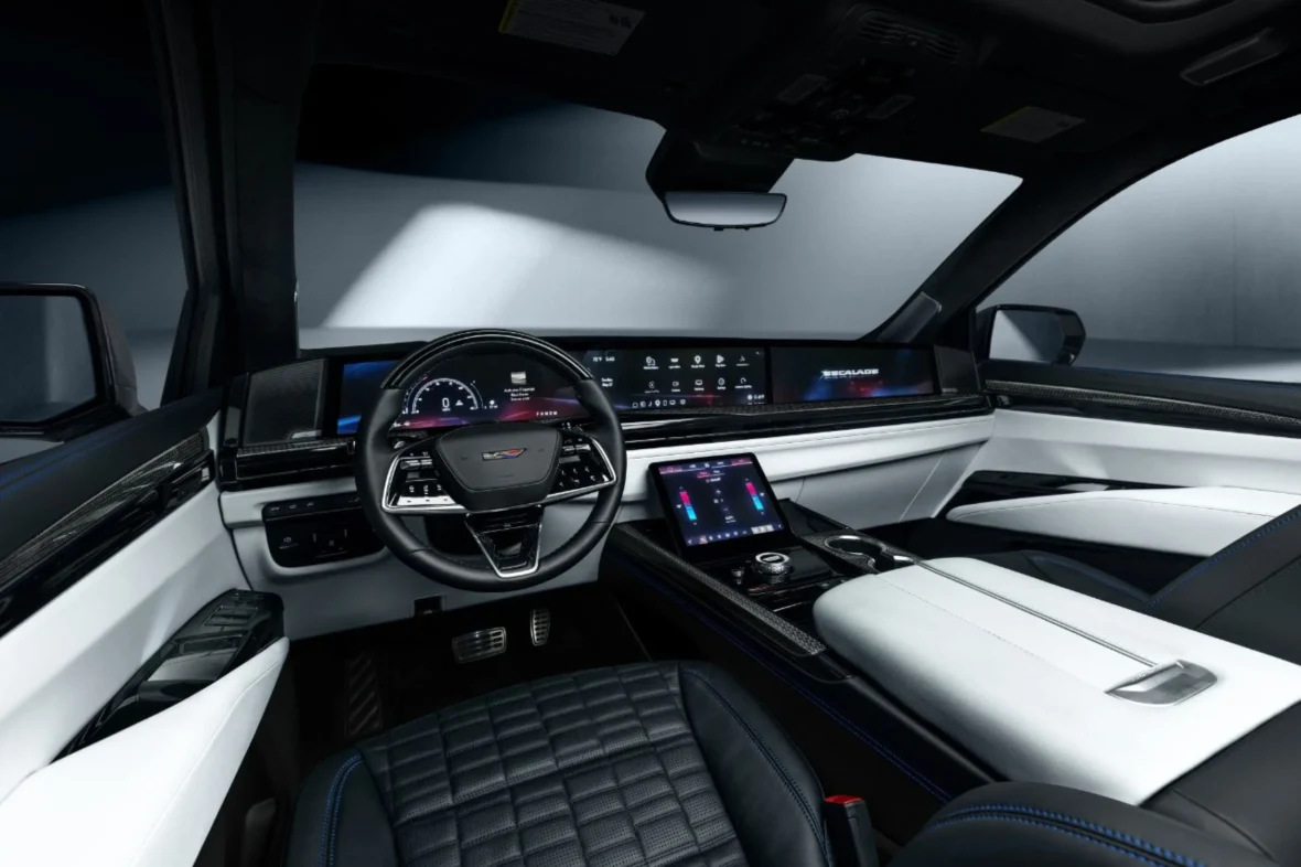 Black and Sheer Gray interior of the Escalade-V Collector Series