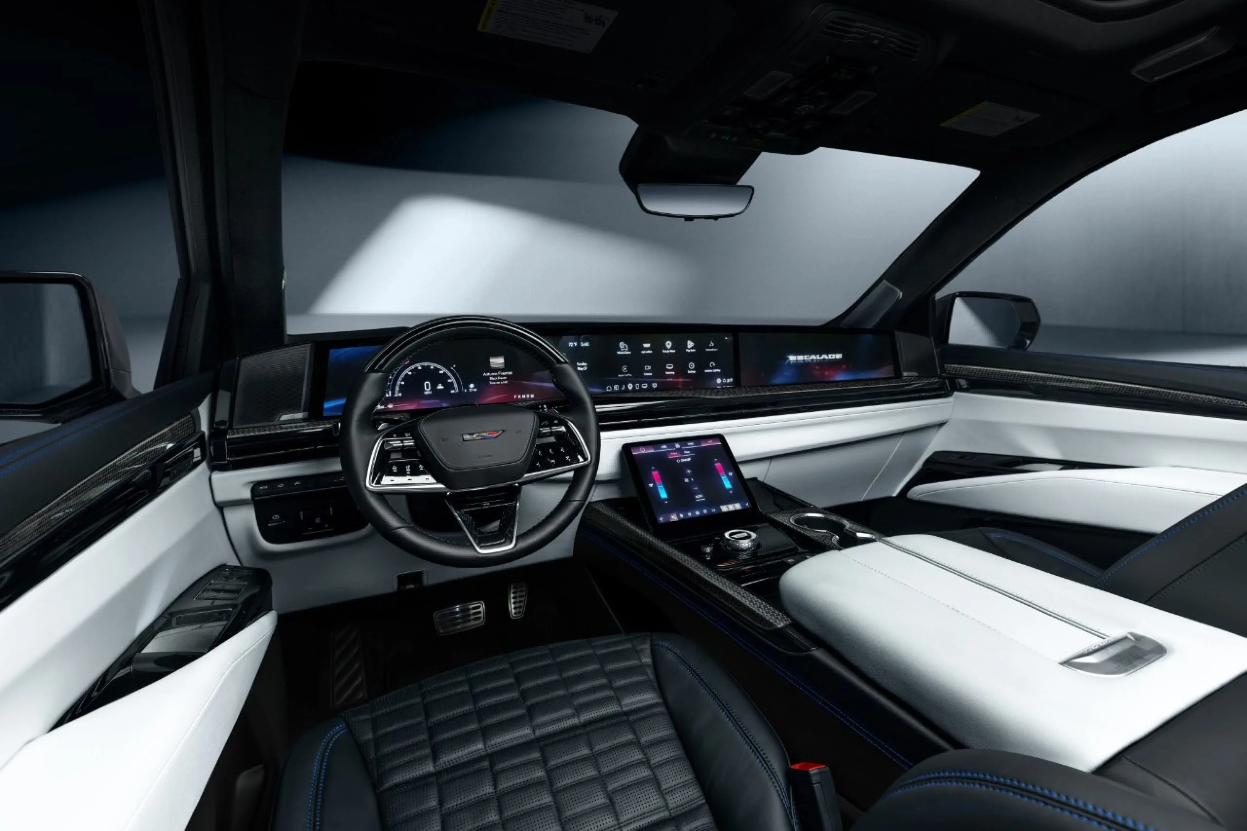 Black and Sheer Gray interior of the Escalade-V Collector Series
