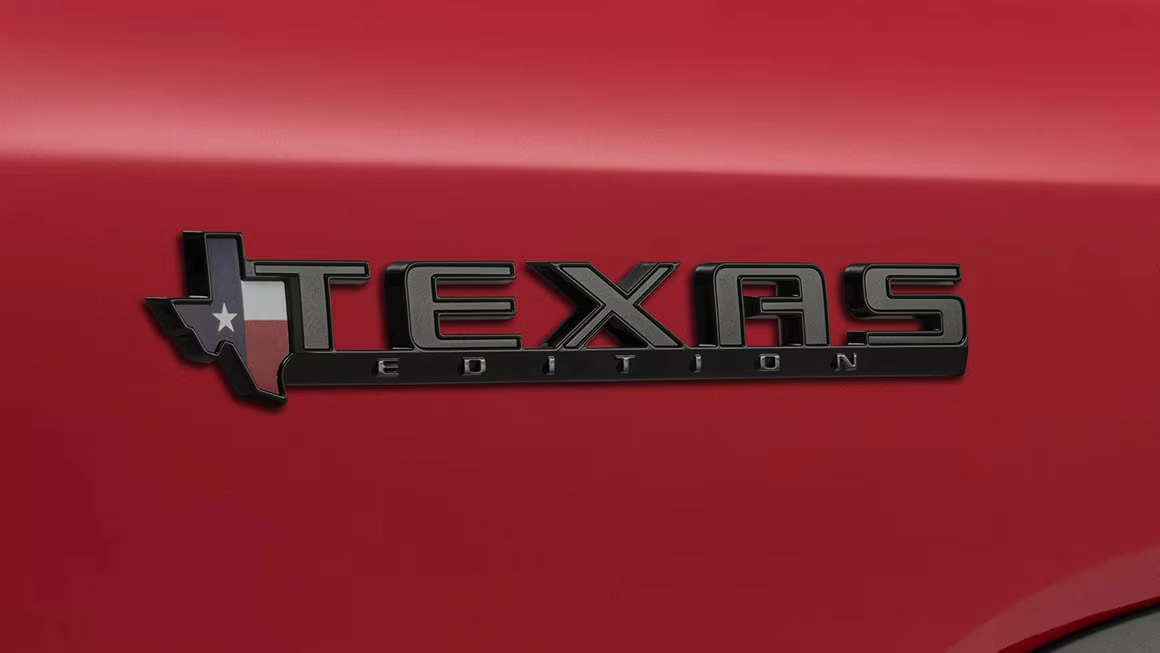 2027 Chevrolet Silverado Texas Edition badge