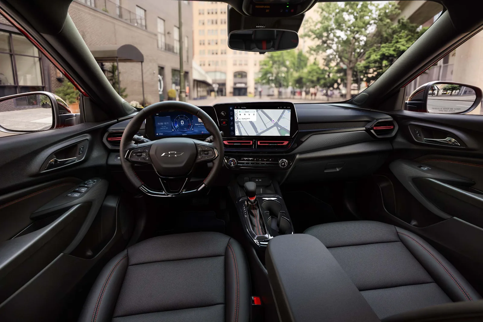 2027 Chevrolet Trax RS interior with 11.3-inch infotainment screen