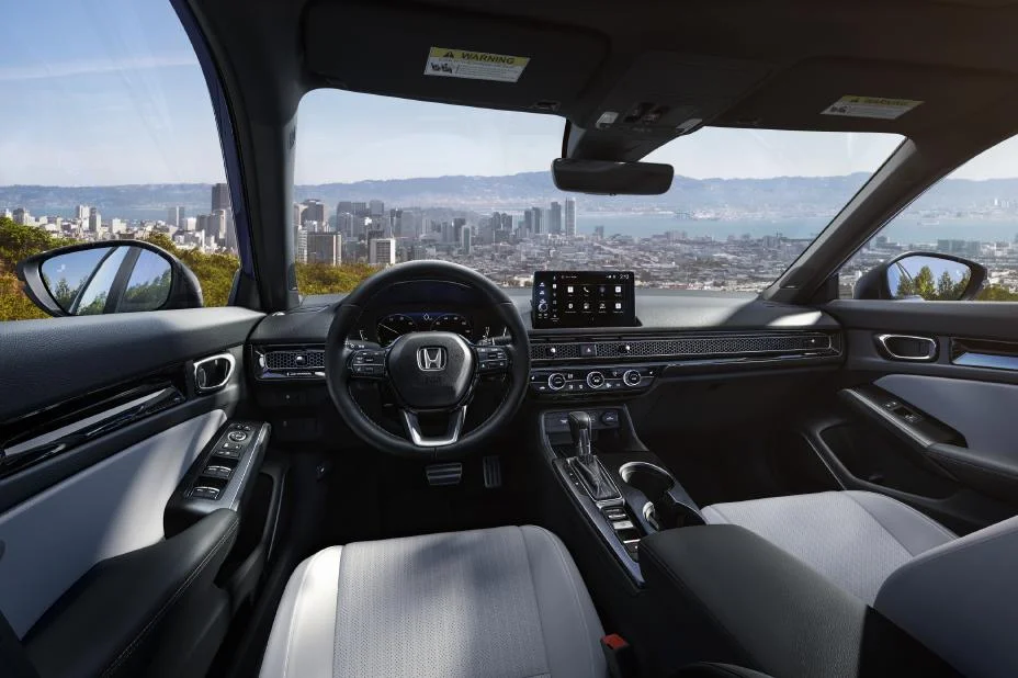 2027 Honda Civic Sport Touring Hybrid interior and dashboard