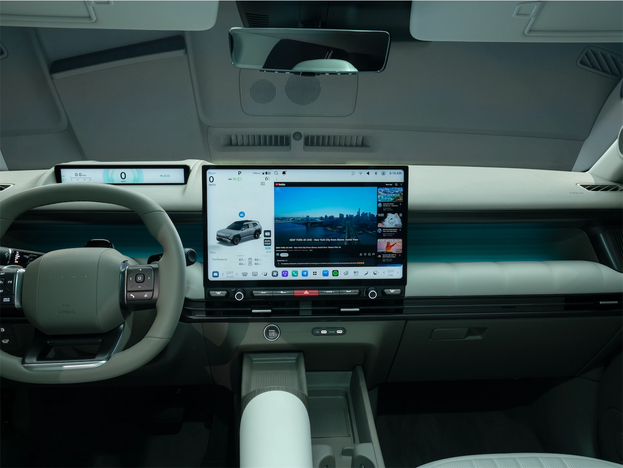 Pleos Connect central display in the 2027 Hyundai Tucson
