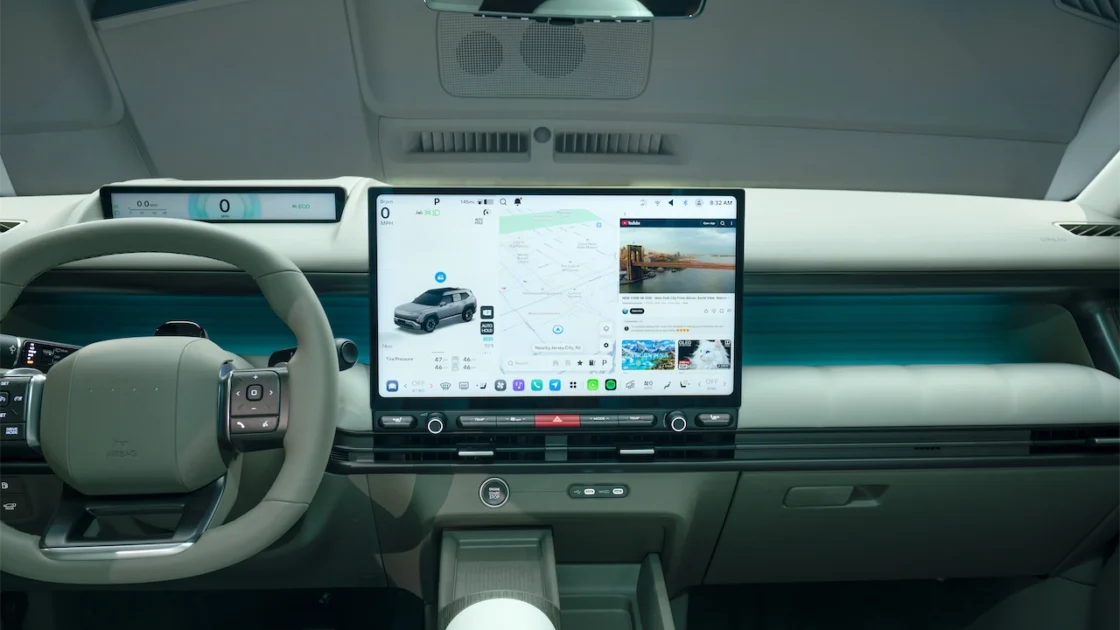 Pleos Connect screen in the 2027 Hyundai Tucson