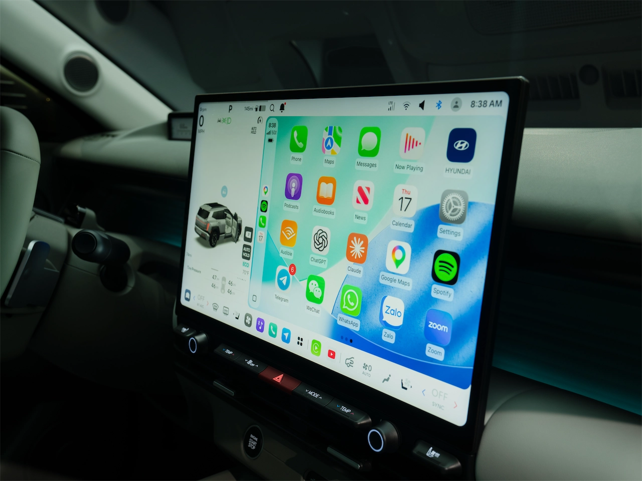Pleos Connect infotainment screen in the 2027 Hyundai Tucson