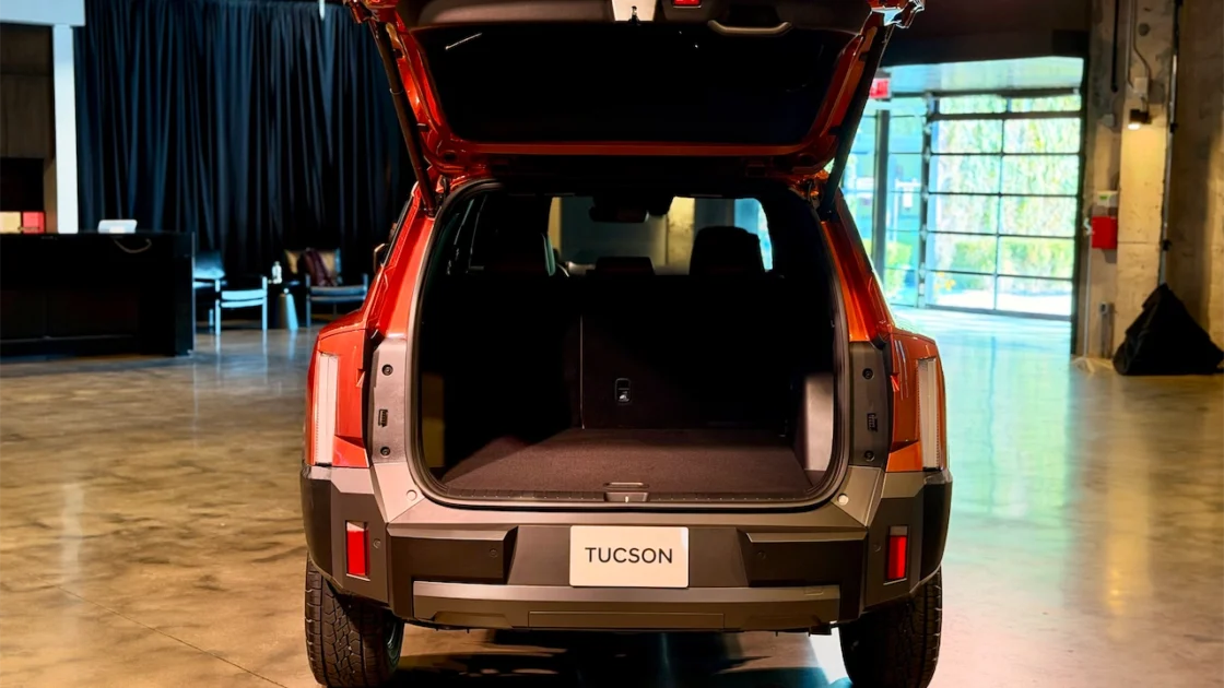 Open cargo area of the 2027 Hyundai Tucson XRT PRO