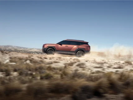 Tucson XRT PRO driving through desert brush