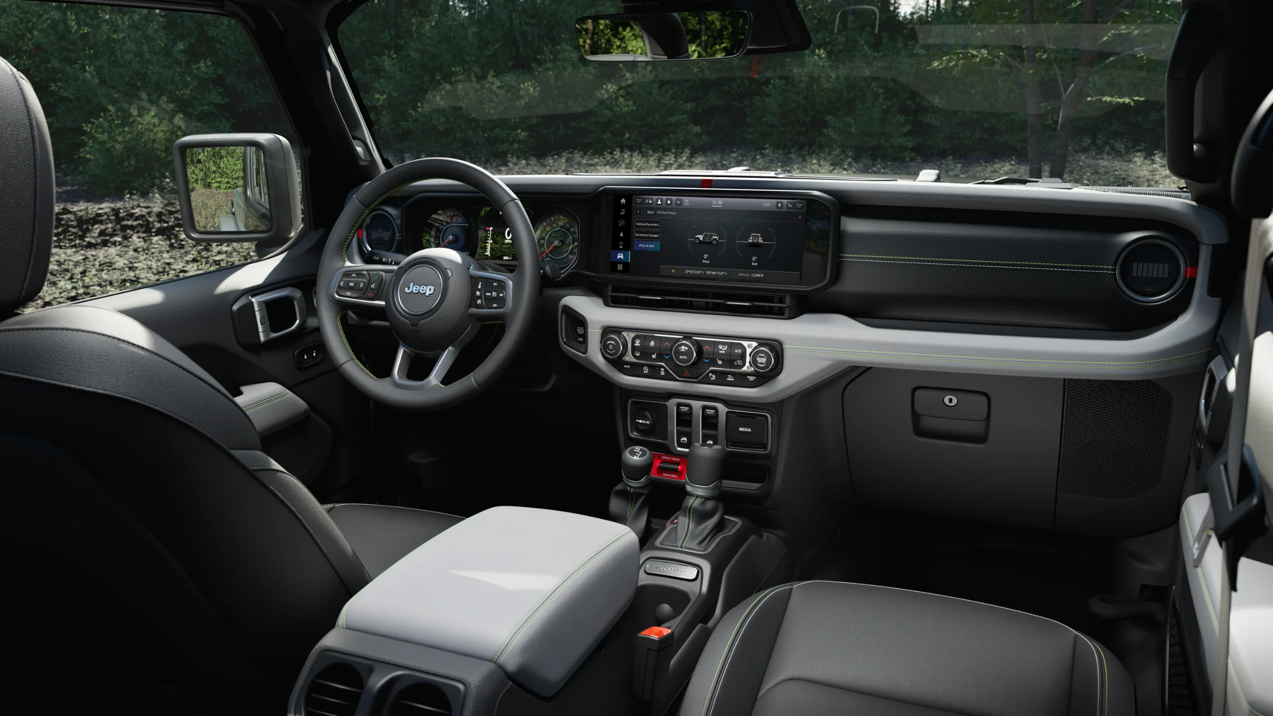 Interior of the 2027 Jeep Wrangler Switchback