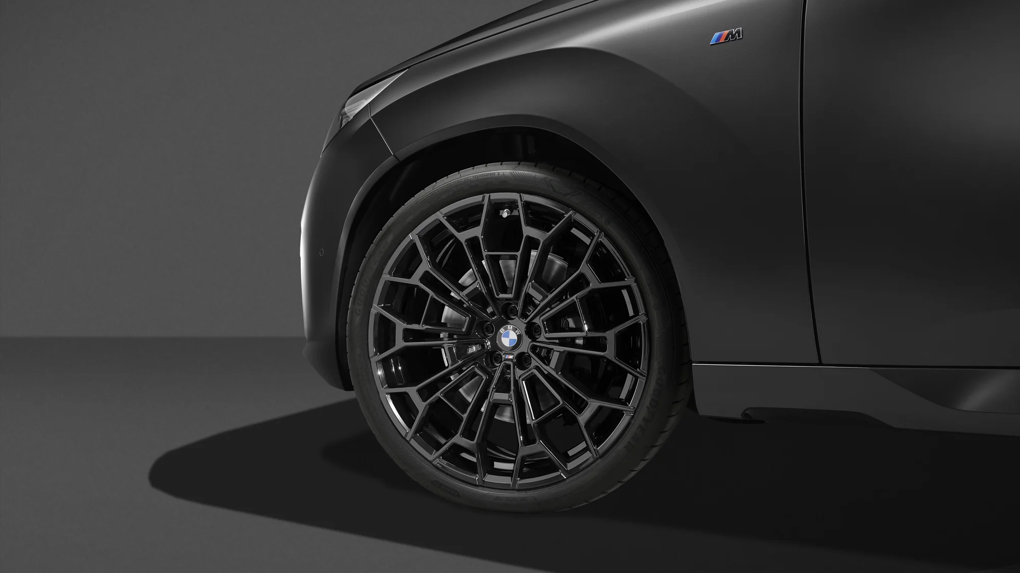 2027 BMW X3 M50 Black Package 22-inch Jet Black M alloy wheel and black brake caliper
