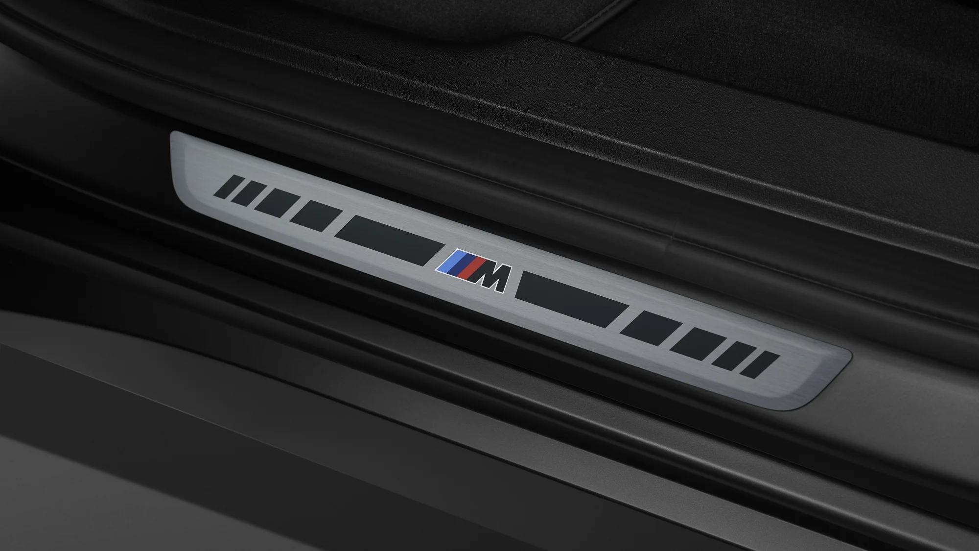 2027 BMW X3 M50 Black Package illuminated door sill with M logo