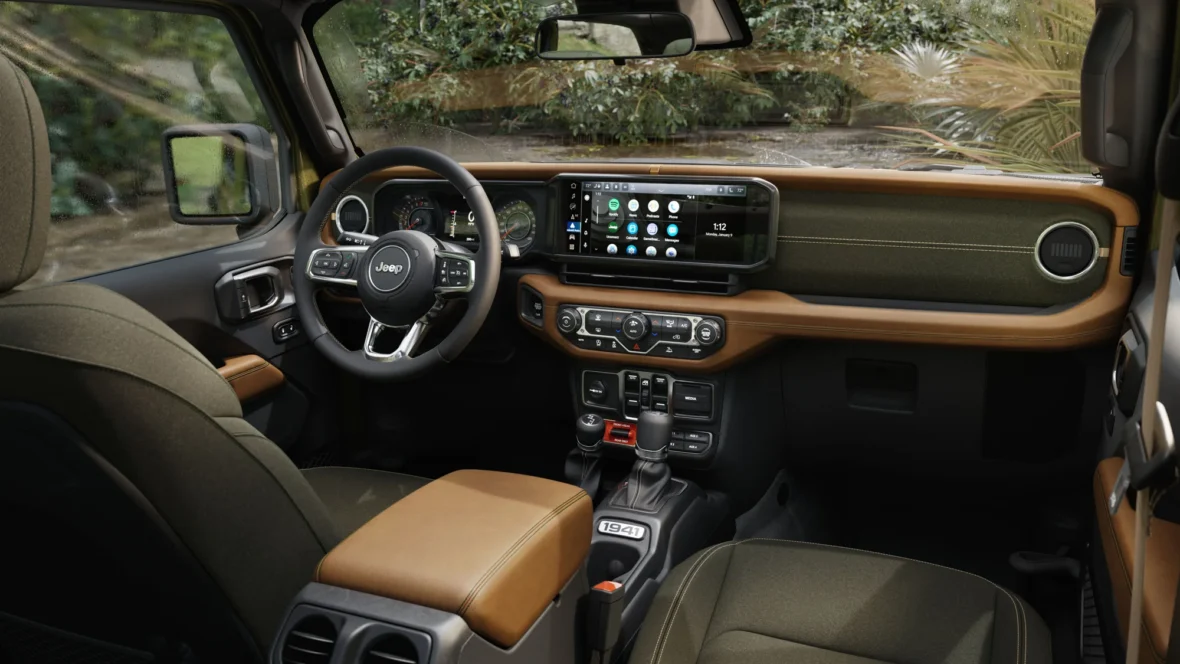 Interior of a 2027 Jeep Sarge edition