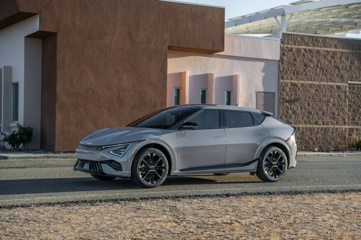 2027 Kia EV6 GT-Line side profile parked