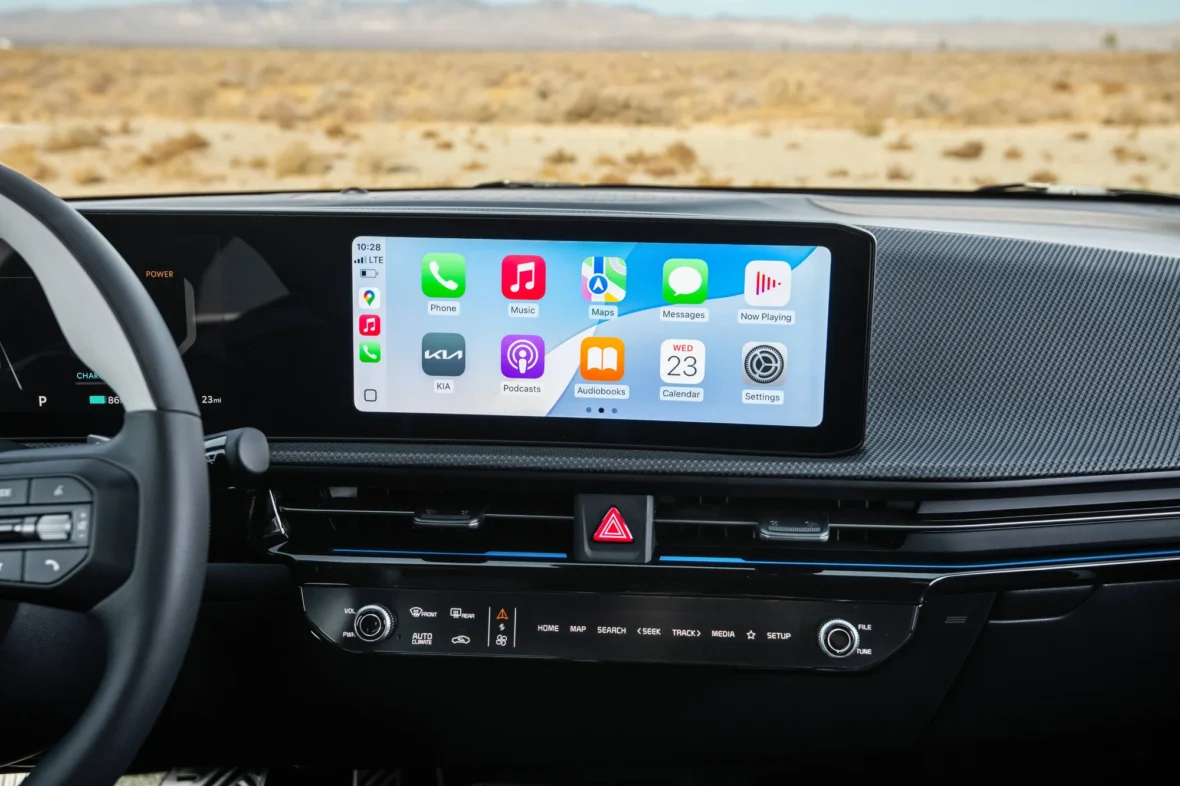 2027 Kia EV6 touchscreen with Apple CarPlay