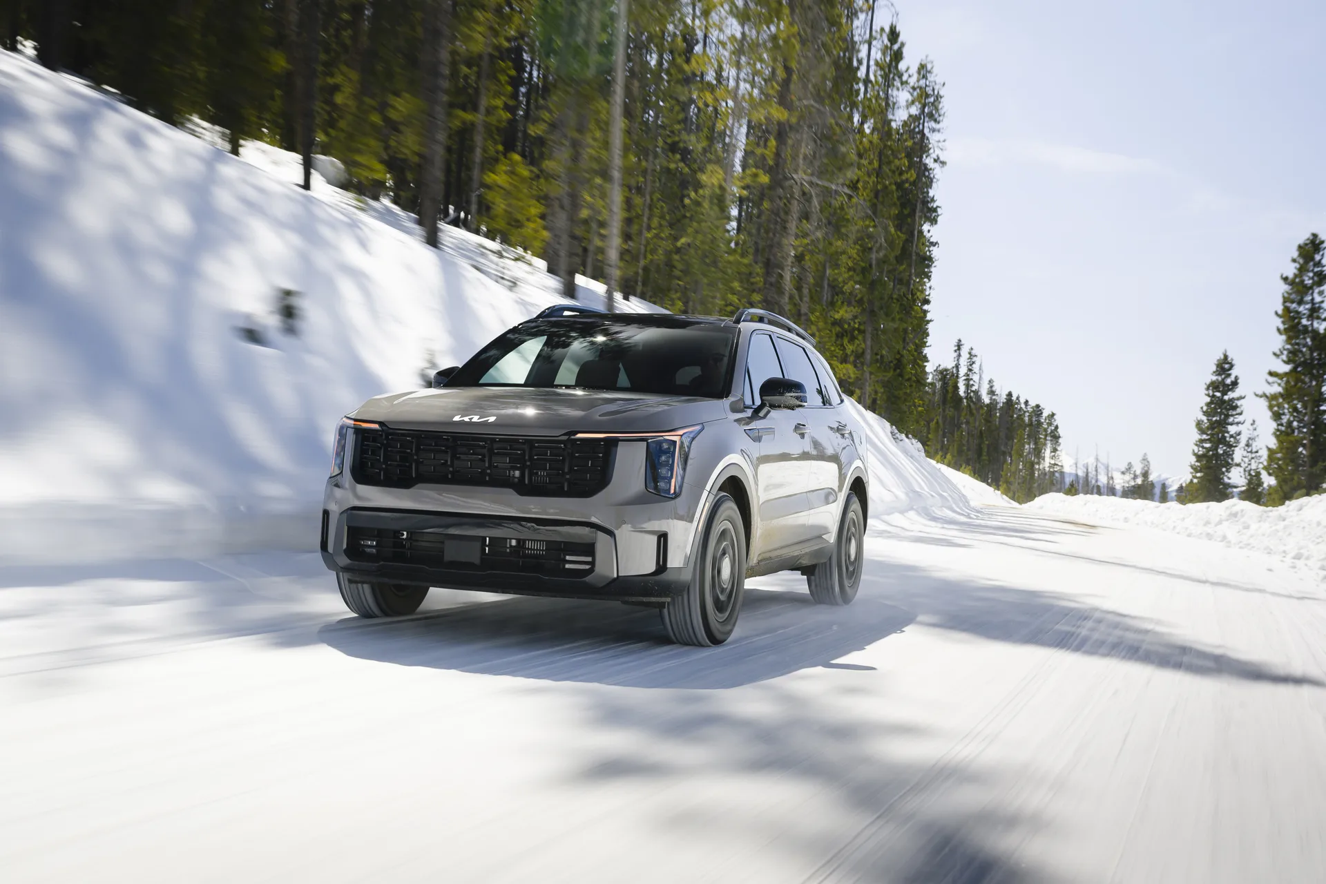 2027 Kia Sorento X-Pro in the snow