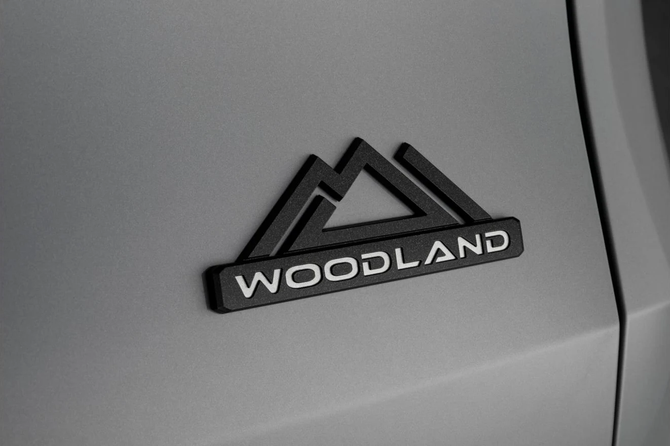Woodland badge on the 2027 Toyota Grand Highlander