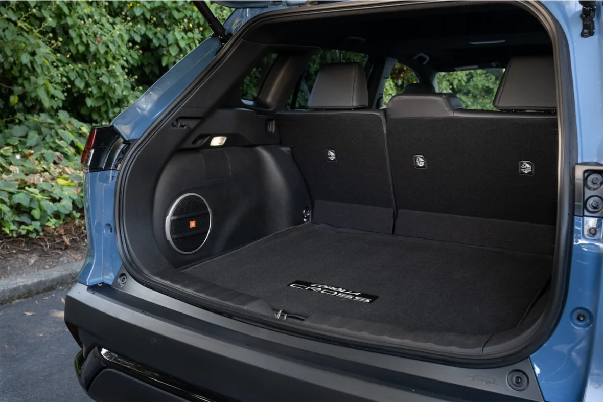 Cargo area in the 2027 Toyota Corolla Cross Hybrid XSE