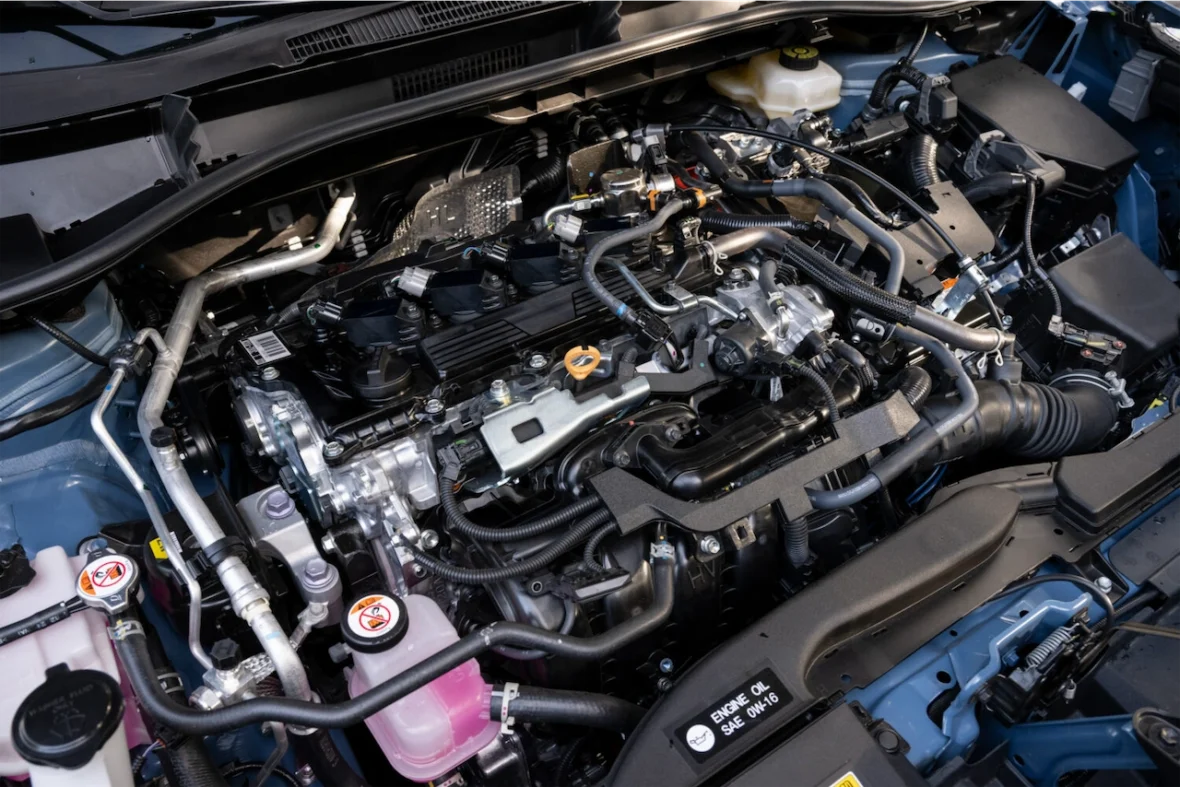 Hybrid powertrain under the hood of the 2027 Toyota Corolla Cross