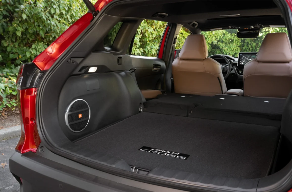 XLE cargo area from the side