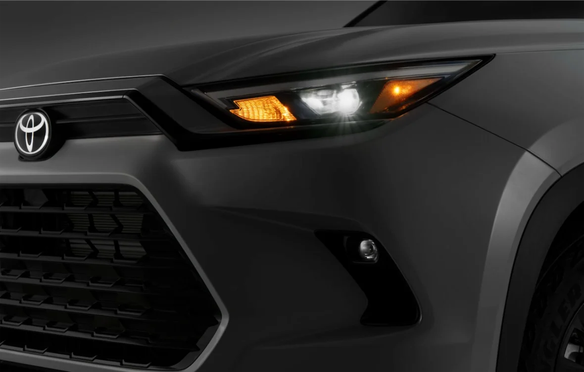 LED headlight up close
