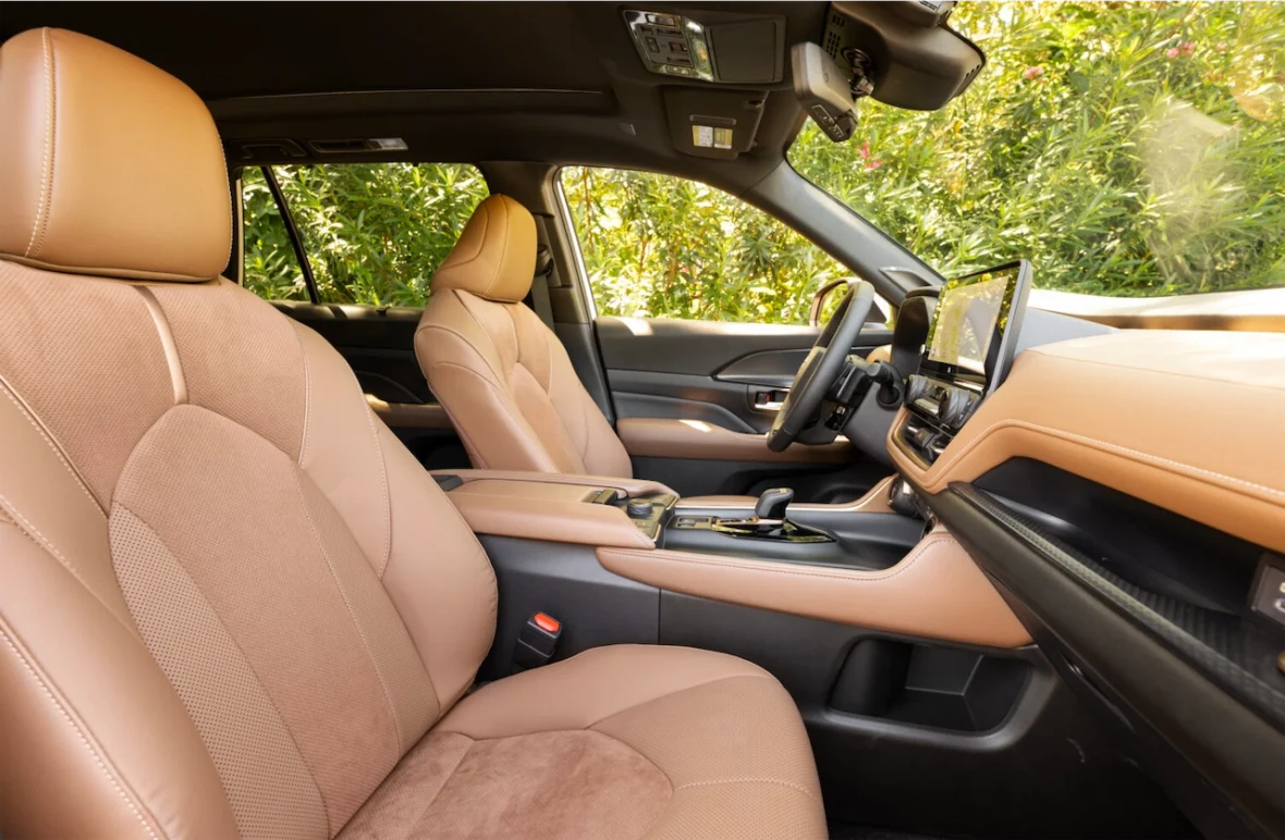 Platinum cabin with Portobello seats and the dashboard