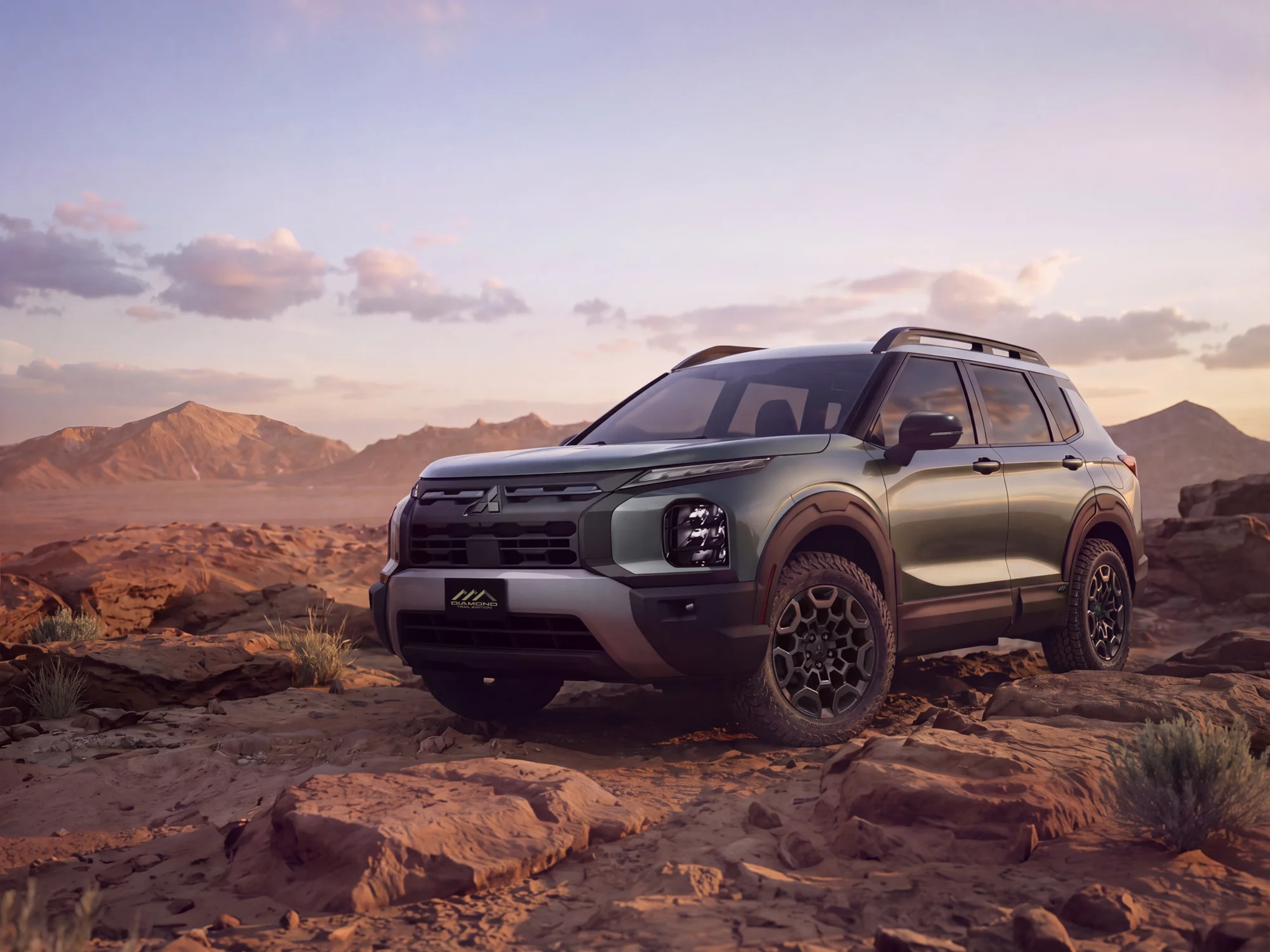 2028 Mitsubishi Outlander Diamond Trail Edition Debuts at SEMA With a New Rock Mode