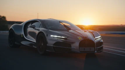 Bugatti Tourbillon hot weather testing at sunset in Seville, Spain