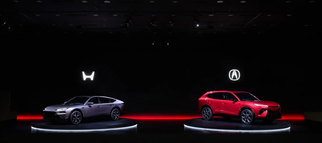 Honda Hybrid Sedan Prototype and Acura Hybrid SUV Prototype