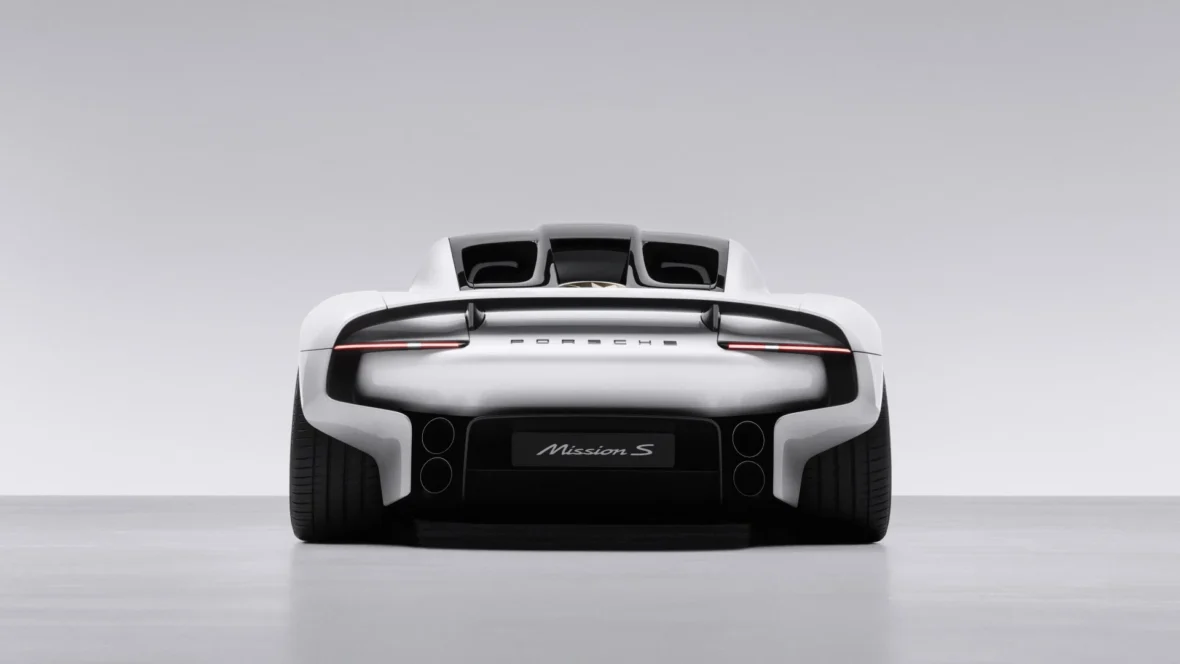Rear view of the Porsche Mission S