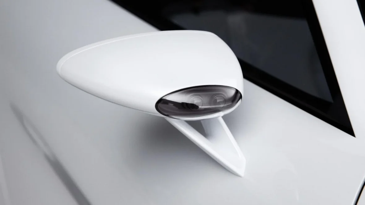Porsche Mission S side mirror detail