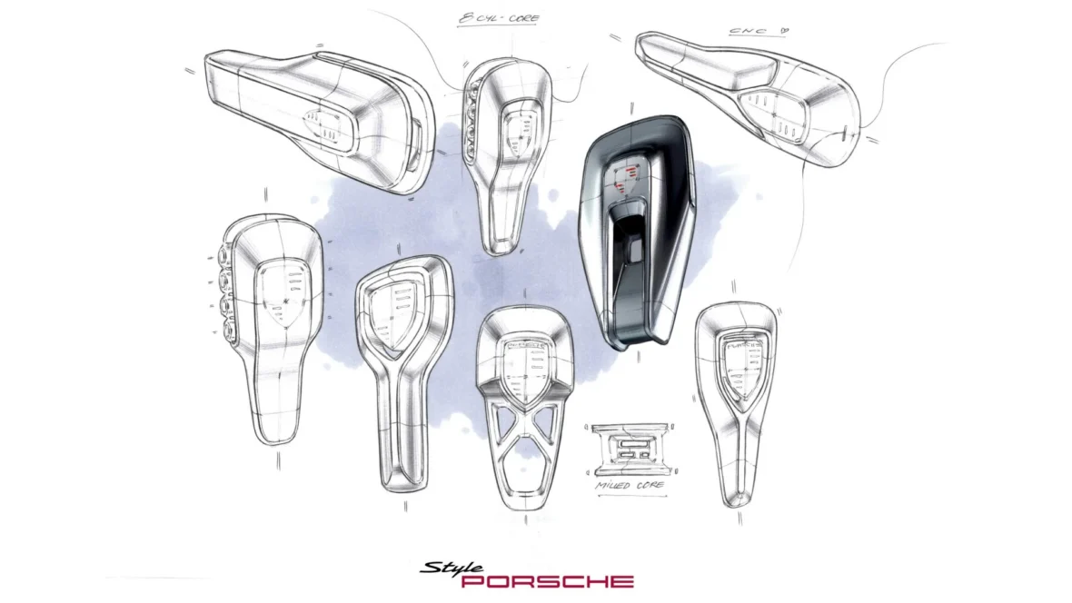 Porsche Mission S design drawing