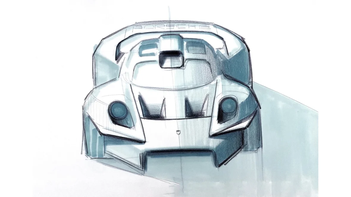 Porsche Mission S design drawing
