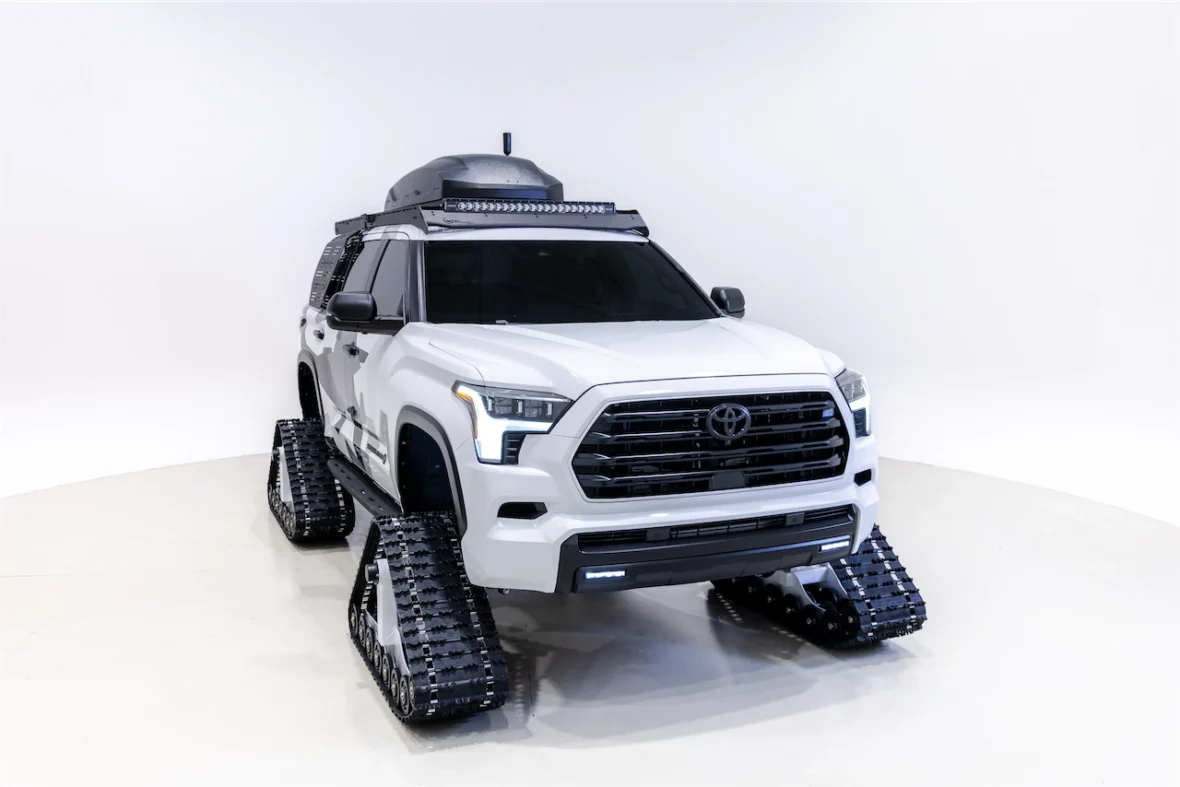 Toyota Sequoia Snowhunter concept on snow tracks