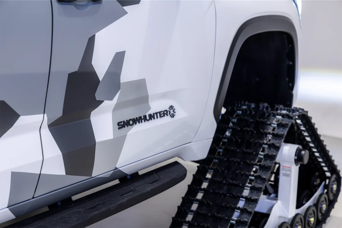 Toyota Sequoia Snowhunter concept on snow tracks