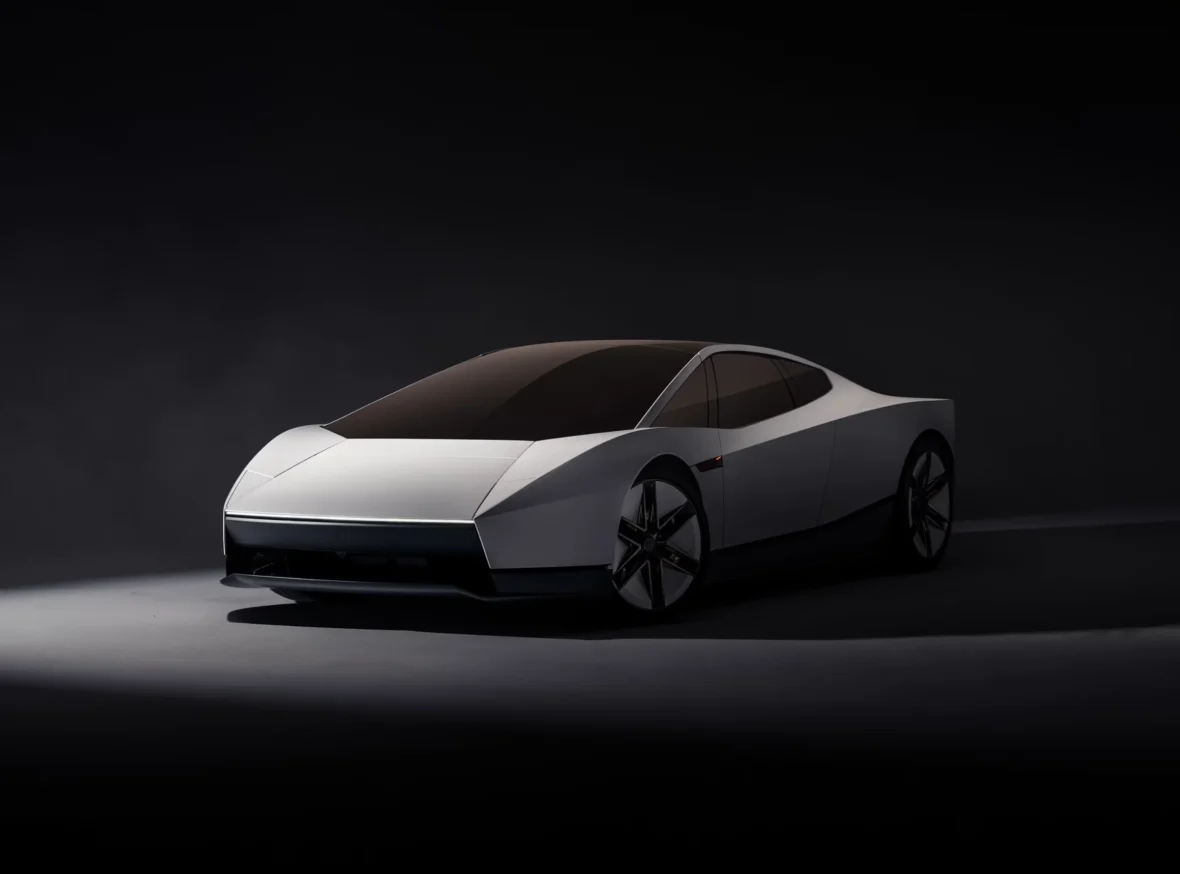 Side three-quarter view of the new Tesla Roadster