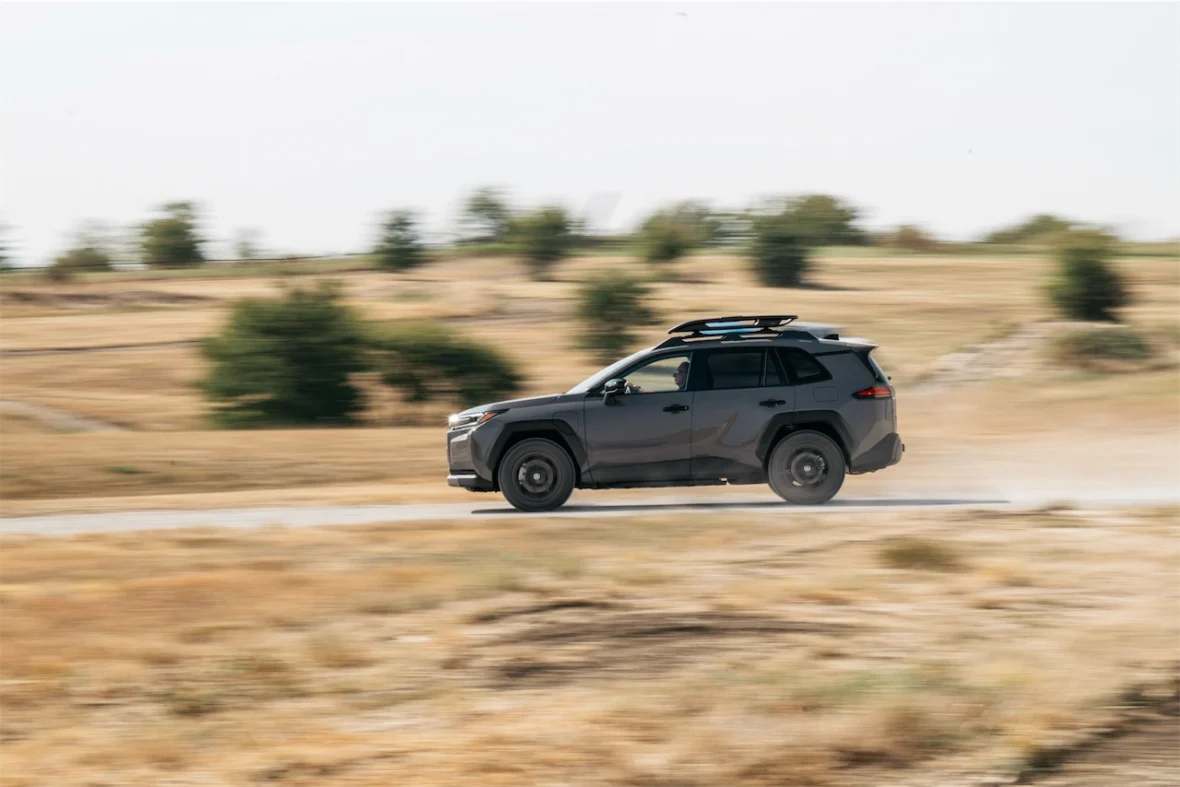 2026 Toyota RAV4 PHEV Woodland driving on a gravel road