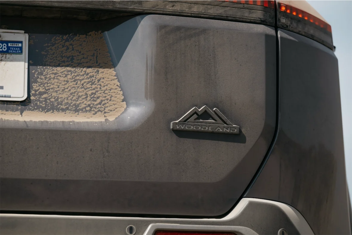 Woodland badge on the 2026 Toyota RAV4 liftgate