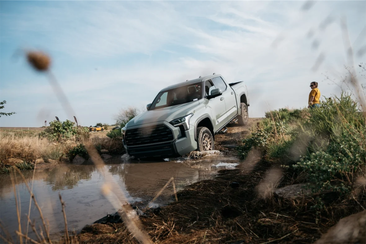 2027 Toyota Tundra Trailhunter on the Texas Truck Rodeo course