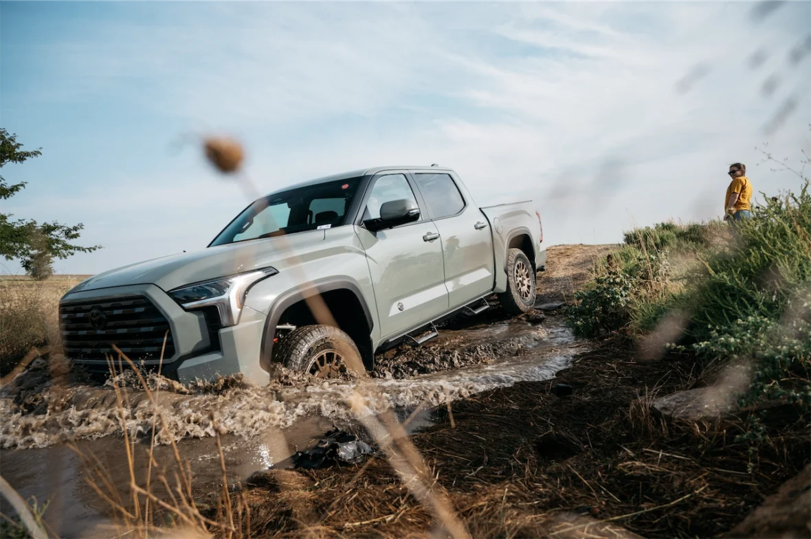 2027 Toyota Tundra Trailhunter on the Texas Truck Rodeo course