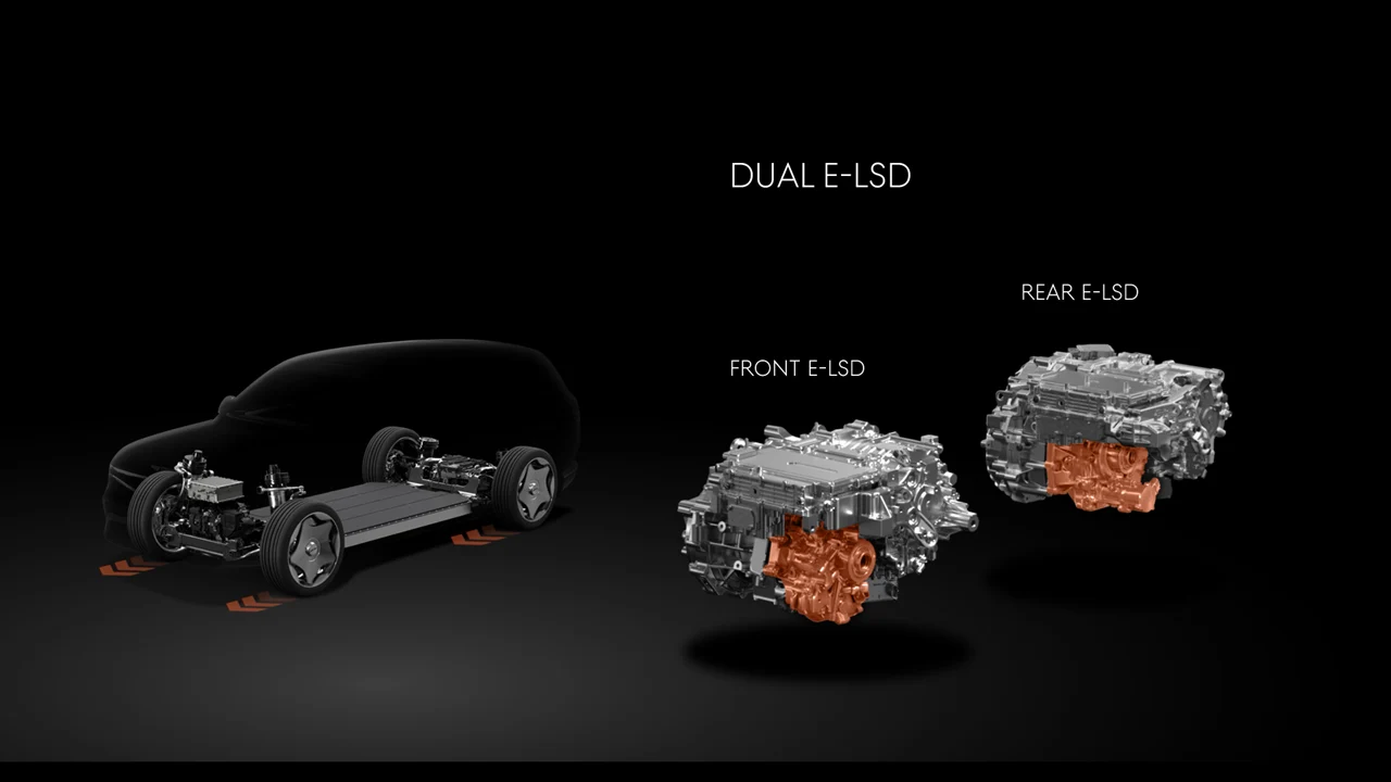 GV90 front and rear electronic limited-slip differentials