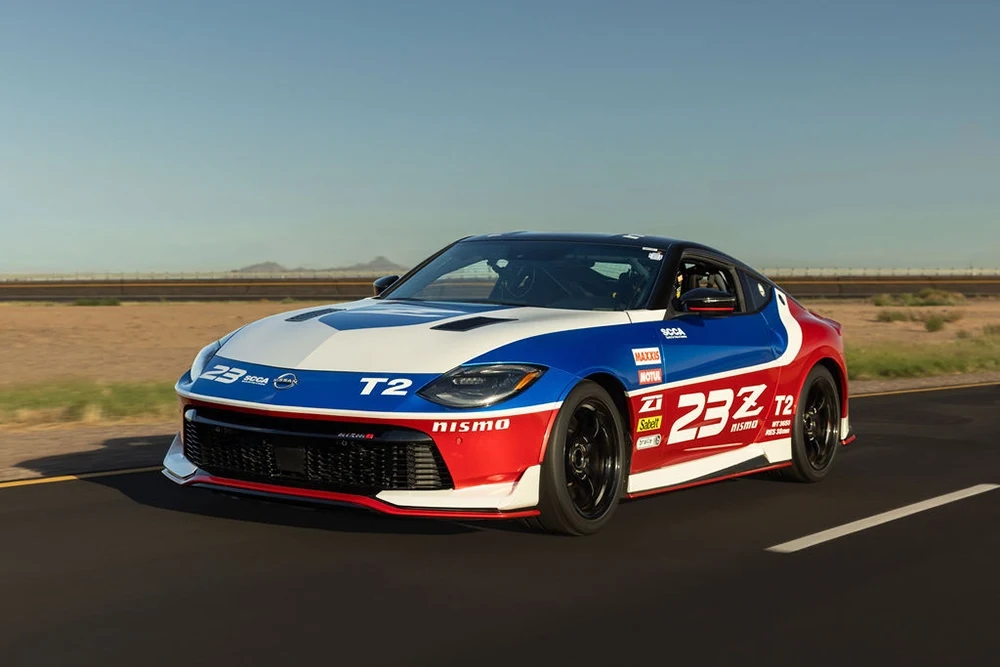 Nissan Project NAT2 SCCA Z shown with the Sentra Spec-V concept lineup at SEMA