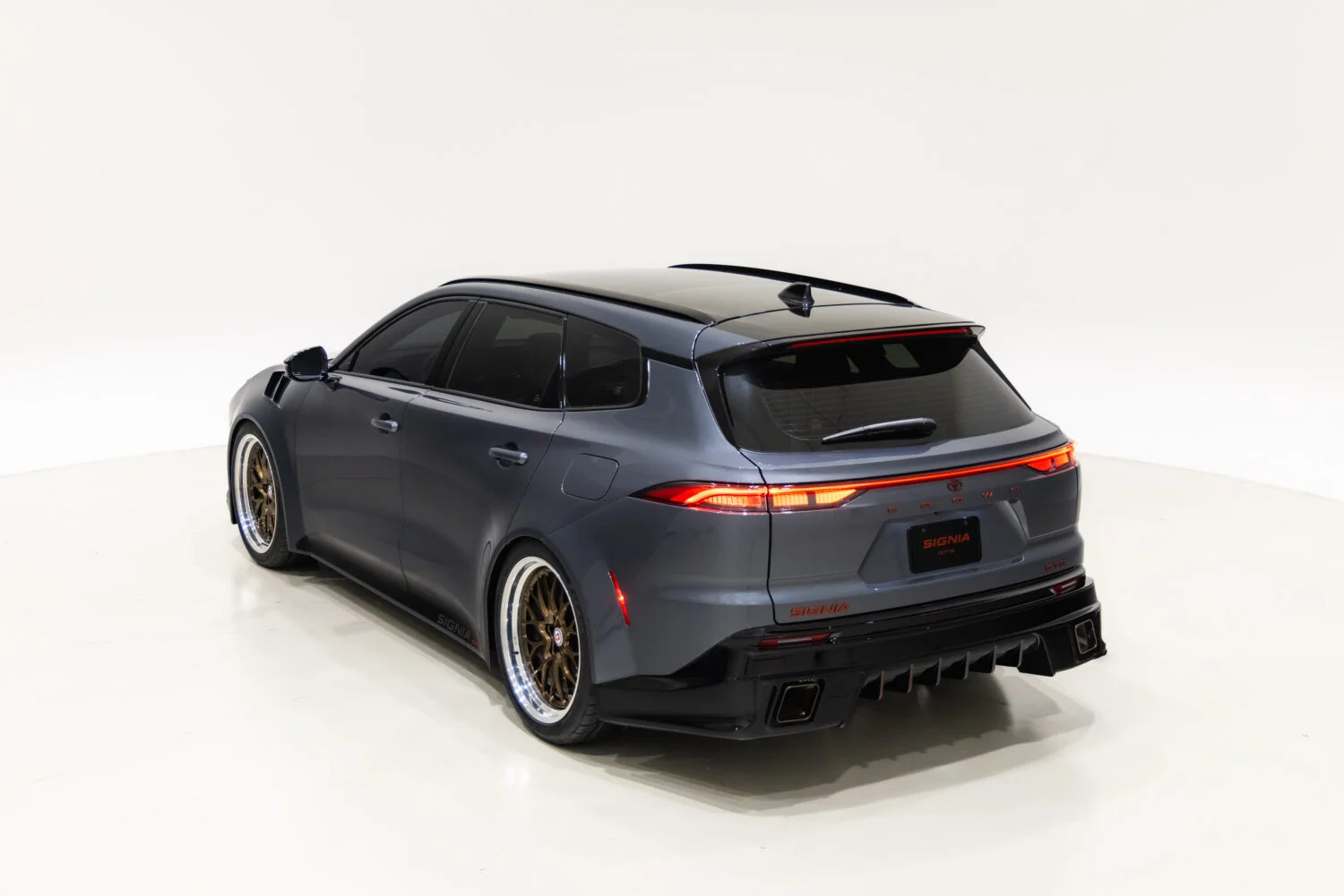 Crown Signia GT-S Concept rear three-quarter view from above