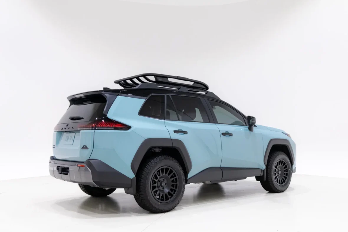 Rear three-quarter view of the RAV4 Woodland Plug-in Hybrid Concept