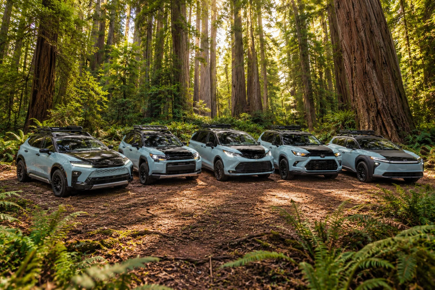 Toyota Woodland Concepts Bring Lifted Adventure Style to 5 Family Vehicles at SEMA